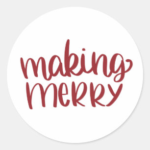 Merry Red Christmas Sticker machen