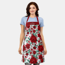 Merry Red Poinsettia Blume Ivy Blätter Wasserfarbe