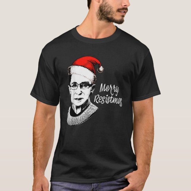Merry Resistmas Shirt RBG Ruth Bader Ginsburg Chri (Vorderseite)