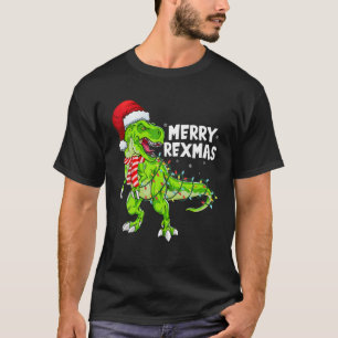Merry Rexmas Pajamas Christmas Trex Dinosaurier Tr T-Shirt