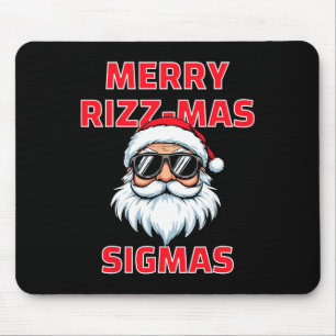 Merry Rizz Mas Sigmas Funny Weihnachten Mousepad