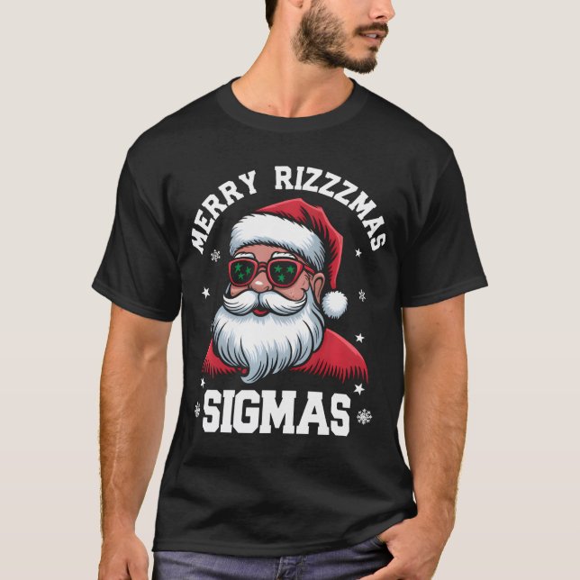 Merry Rizz Mas Sigmas Gen Alpha Middle School T-Shirt (Vorderseite)