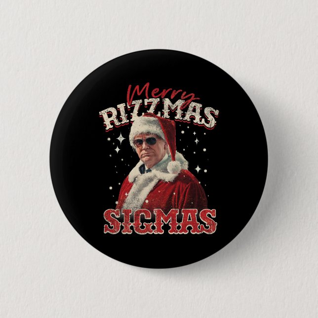 Merry Rizz Mas Sigmas-Gen Alpha Middle School Tru Button (Vorderseite)