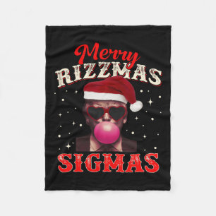 Merry Rizz Mas Sigmas Gen Alpha Trump Santa Christ Fleecedecke