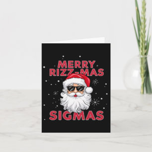 Merry Rizz Mas Sigmas Weihnachten Karte