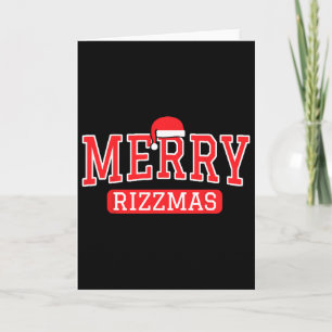 Merry Rizzmas Kids Teens School Funny Christmas Sa Karte