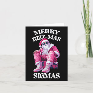 Merry Rizzmas Sigmas Santa Rizzler Jugend Kinder T Karte