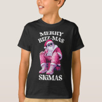 Merry Rizzmas Sigmas Santa Rizzler Jugend Kinder T