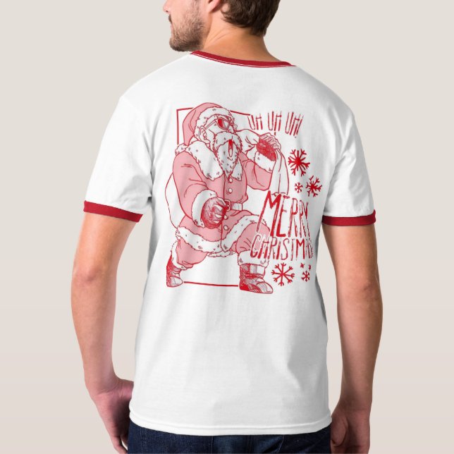 🎄Merry Saiyan Christmas Tee – Holiday Power Style (Rückseite)