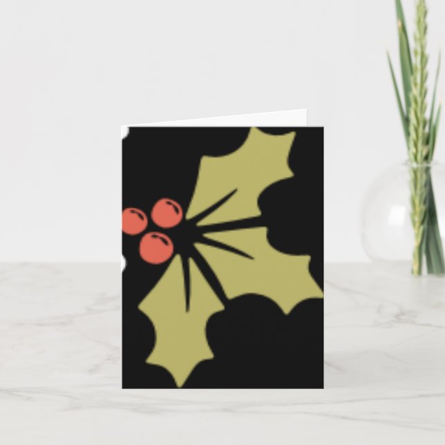 Merry Script Tygraphy Minimalist Christmas Toddler Karte (Vorderseite)