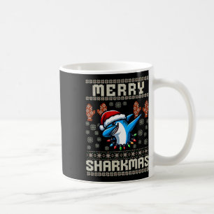 Merry Sharkmas Hai Christma Ugly Xmas Kinder Hai Kaffeetasse