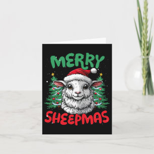 Merry Sheepmas Funny Christmas Duck Lover Karte