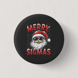 Merry Sigmas Funny Gen Alpha Middle School Weihnac Button