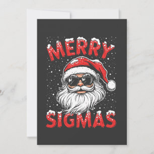 Merry Sigmas Funny Gen Alpha Middle School Weihnac Feiertagskarte