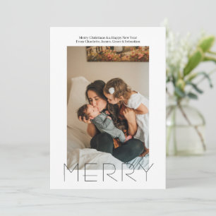 Merry Simple Elegante Personalisierte Weihnachten