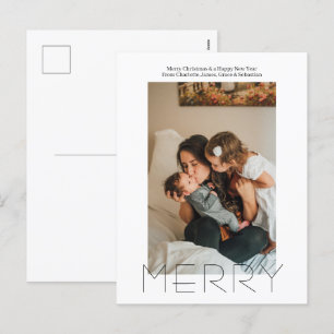 Merry Simple Elegante Personalisierte Weihnachten