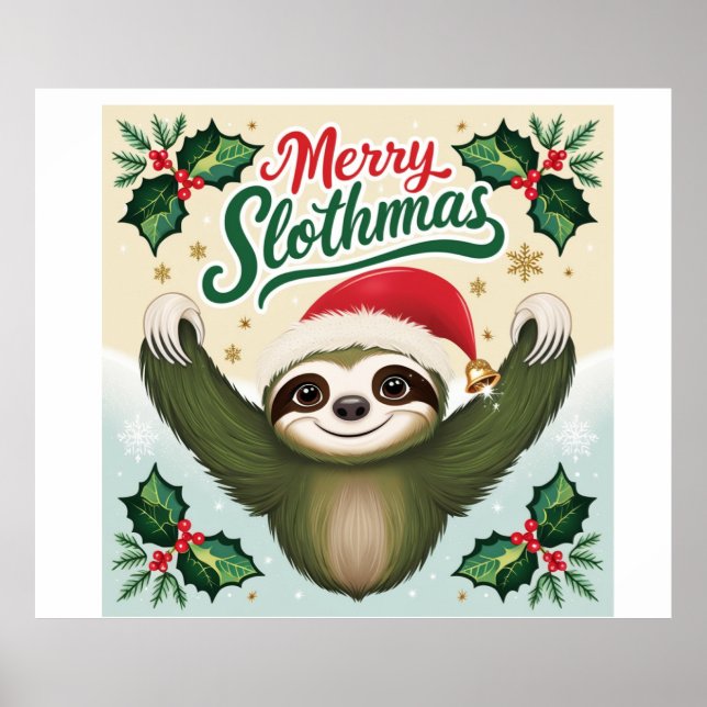 Merry Sloath Weihnachten Poster (Vorne)