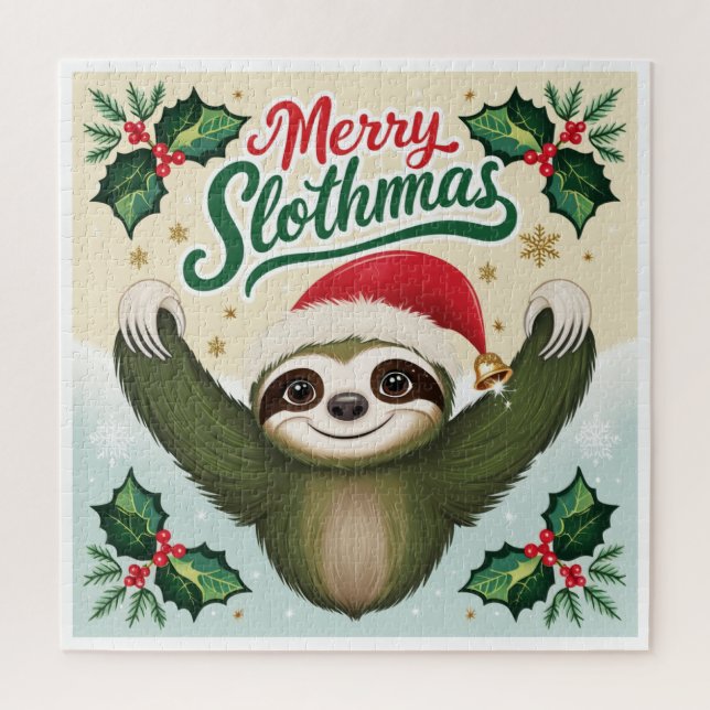 Merry Sloath Weihnachten Puzzle (Vertikal)