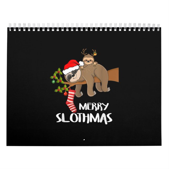 Merry Sloth Weihnachtsmannmütze Liebe Weihnachten Kalender (Titelbild)
