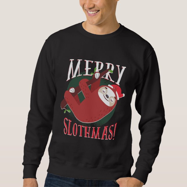Merry Slothmas 95 Sweatshirt (Vorderseite)