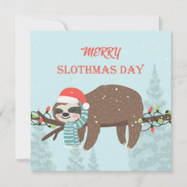 Merry Slothmas Feiertagskarte