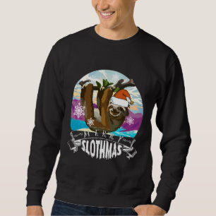 Merry Slothmas Funny Christmas Pajama für Sloth Sweatshirt