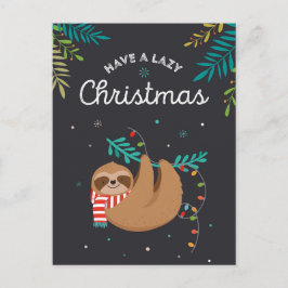 Merry Slothmas Postcard Postkarte