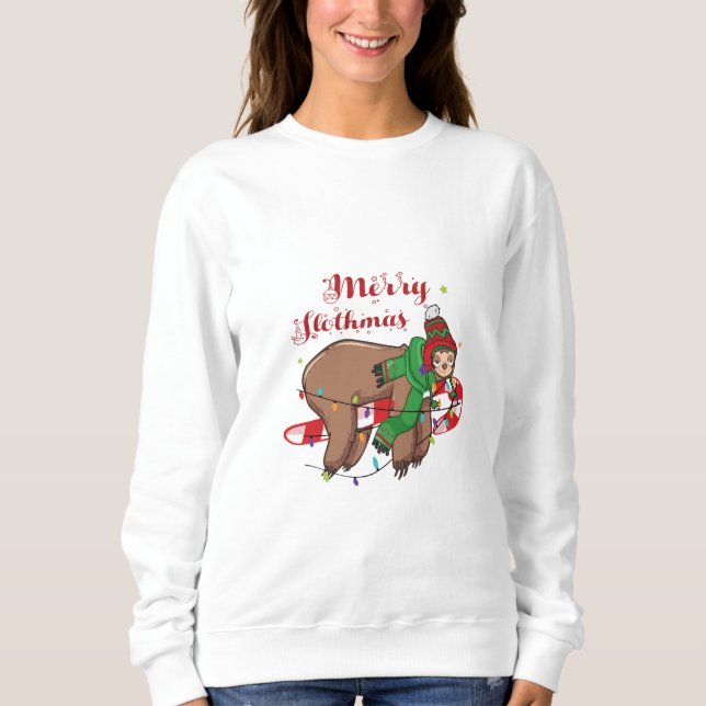 Merry Slothmas Sweatshirt (Vorderseite)