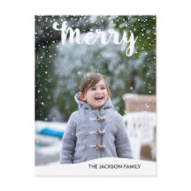 Merry Snowfall Collection Foto Postcard