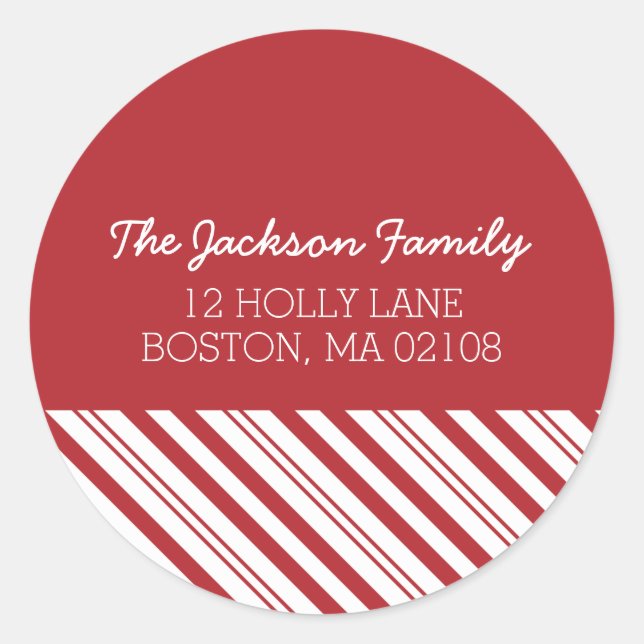 Merry Snowfall Collection Runder Aufkleber (Vorderseite)