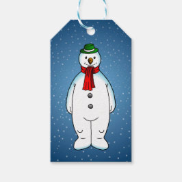 Merry Snowman Geschenkanhänger