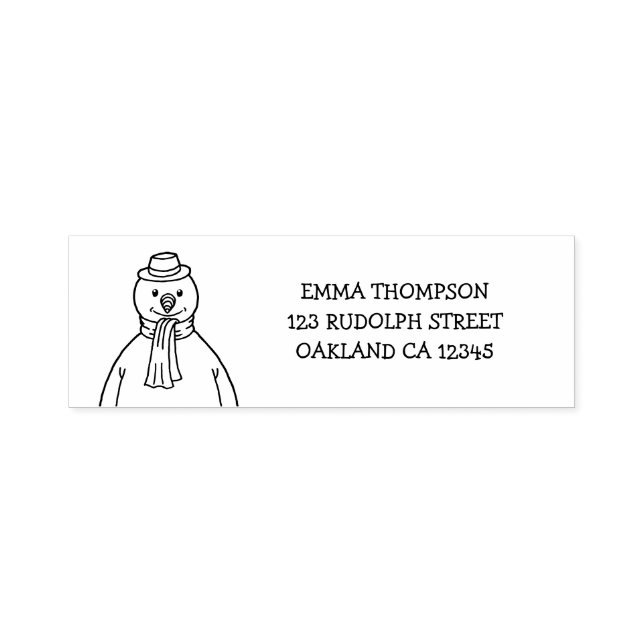 Merry Snowman Permastempel (Design)