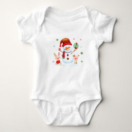 Merry Snowman und Bright Baby Rentiers Strampler