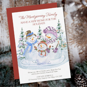 Merry Snowmen Neue Zuhause für Urlaub Ankündigung