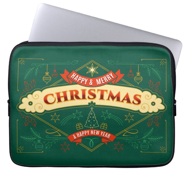 Merry Squishmas Laptopschutzhülle (Vorderseite)