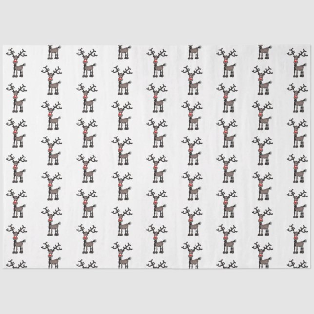 Merry Stressmas mit Rudolph Seidenpapier (Vorderseite)