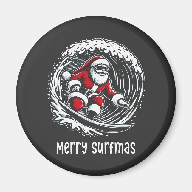 Merry Surfmas Magnet (Vorne)