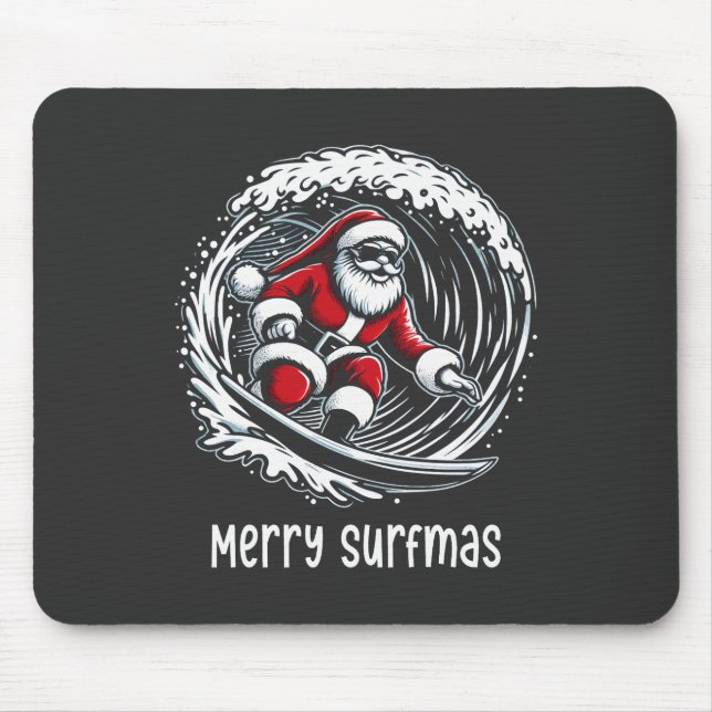 Merry Surfmas Mousepad (Vorne)
