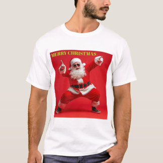 Merry Swagger Santa – Bold Christmas Vibes T-Shirt
