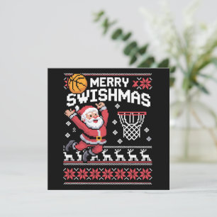 Merry Swishmas Basketball Ugly Weihnachten Weihnac