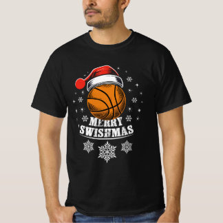 Merry Swishmas für Basket Ball Fans T-Shirt