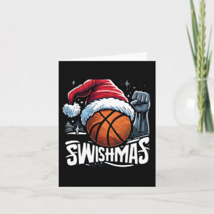Merry Swishmas Ugly Christmas Basketball Weihnacht Karte