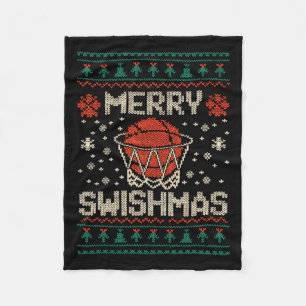 Merry Swishmas Ugly Christmas Sweater Bysketll Fleecedecke