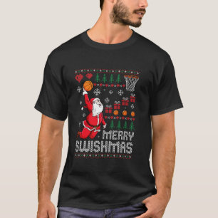 Merry Swishmas Ugly Christmas Weihnachtskörbe T-Shirt