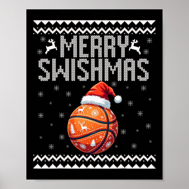 Merry Swishmas Weihnachten Bysketll Ugly Youth Swe Poster (Vorne)