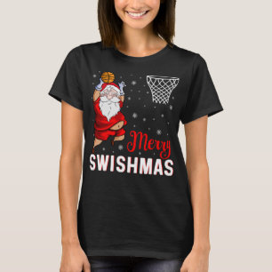 Merry Swishmas Weihnachten Weihnachten Weihnachtsb T-Shirt