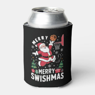 Merry Swishmas Weihnachten Weihnachtsfeier Basketb Dosenkühler