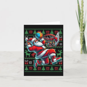 Merry Swishmas Weihnachts Basketball Ugly Youth Sw Karte