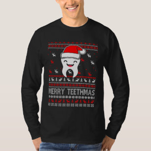 Merry Teethmas Weihnachten Ugly Teeth Santa Dental T-Shirt