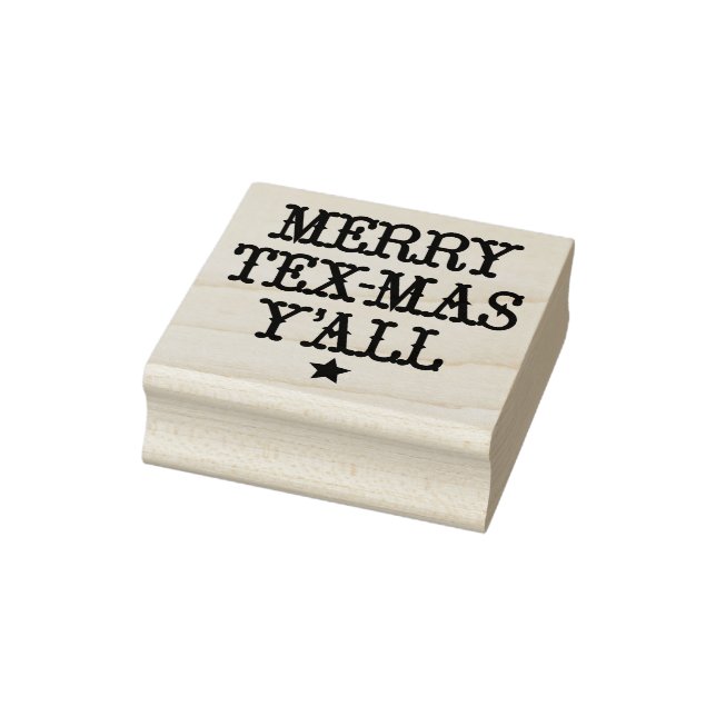 Merry Tex-Mas Y'all Gummistempel (Stempel)